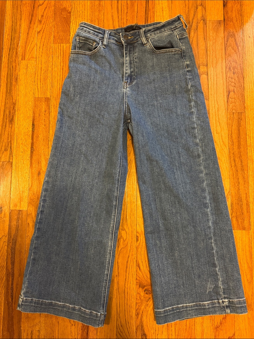 High-Rise Wide Leg Jeans for Women — Classic Blue Wash